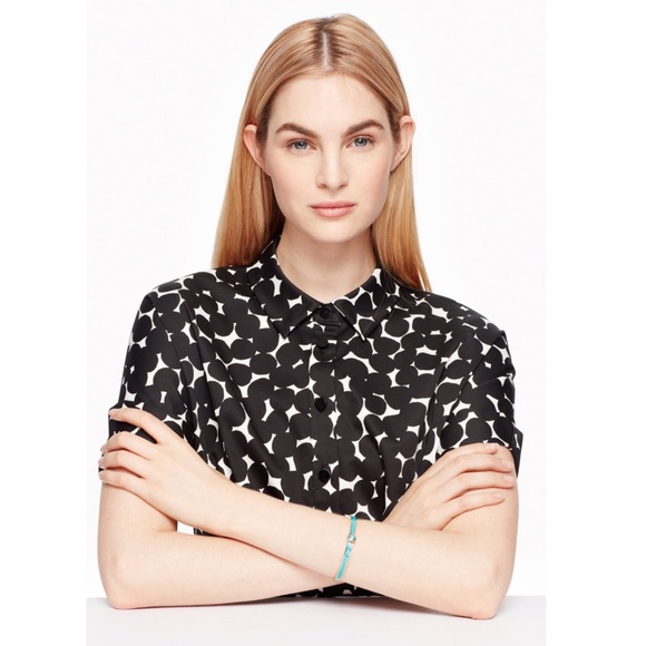 KATE SPADE Turquoise Forever Gems Bangle Bracelet - Picture 2 of 4